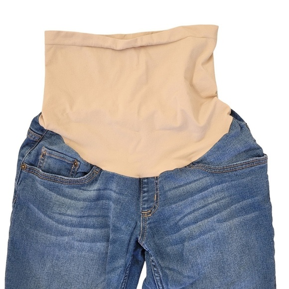 Motherhood Maternity Indigo Blue Secret Fit Belly skinny jeans medium wash XS - Picture 5 of 13